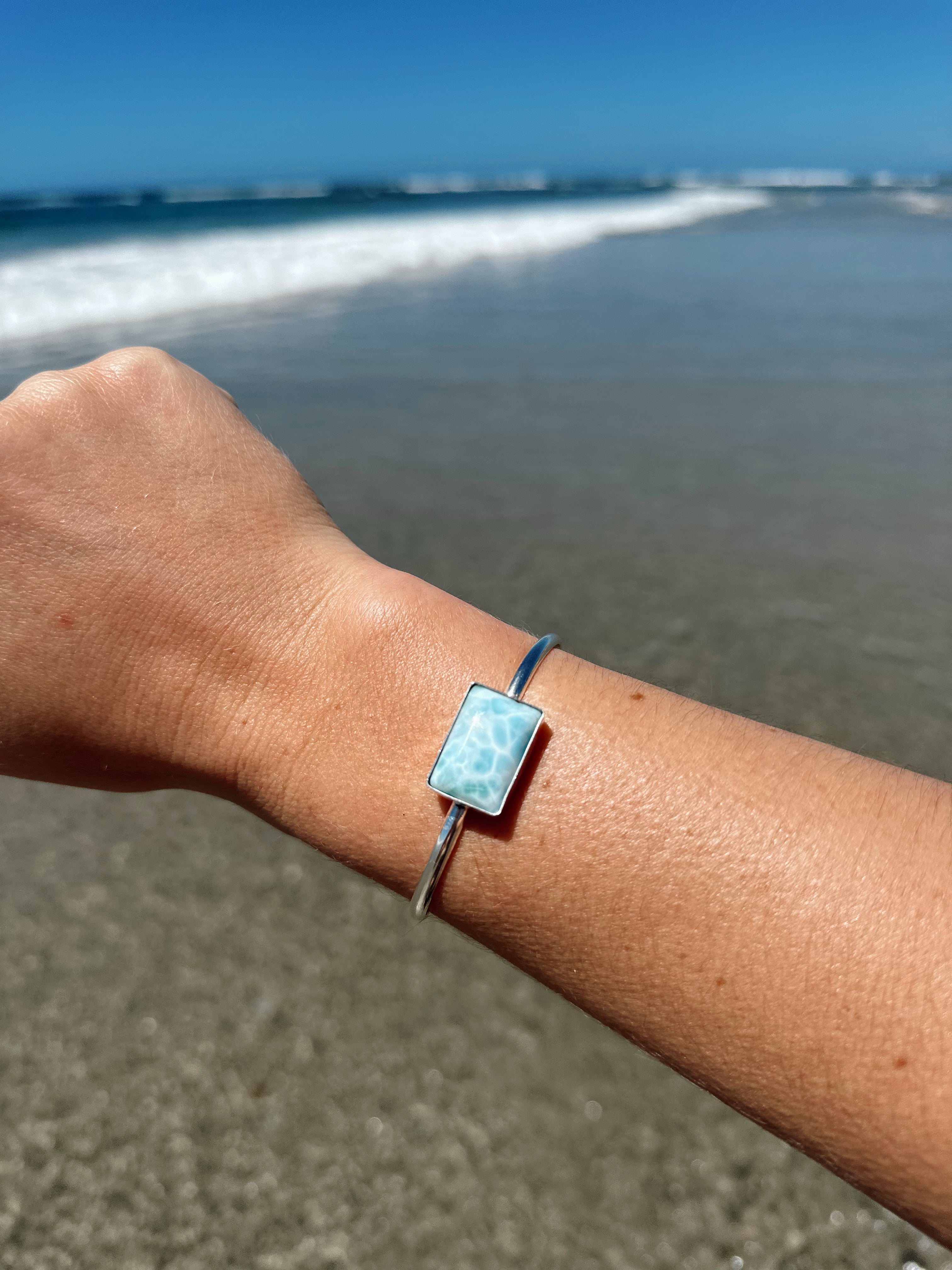 Larimar Cuff Bracelet