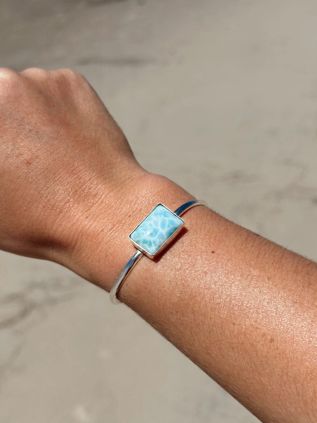 Larimar Cuff Bracelet