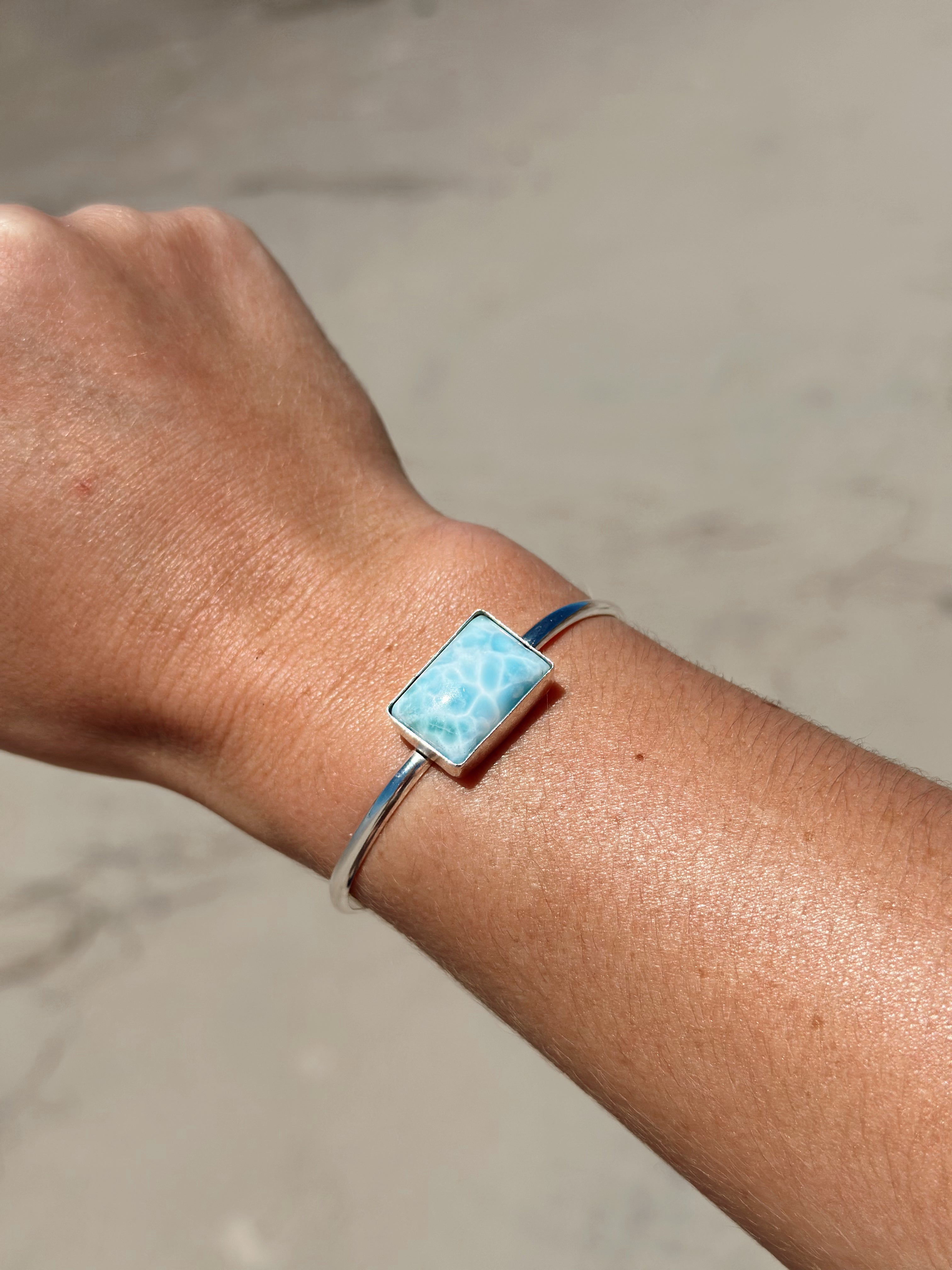 Larimar Cuff Bracelet