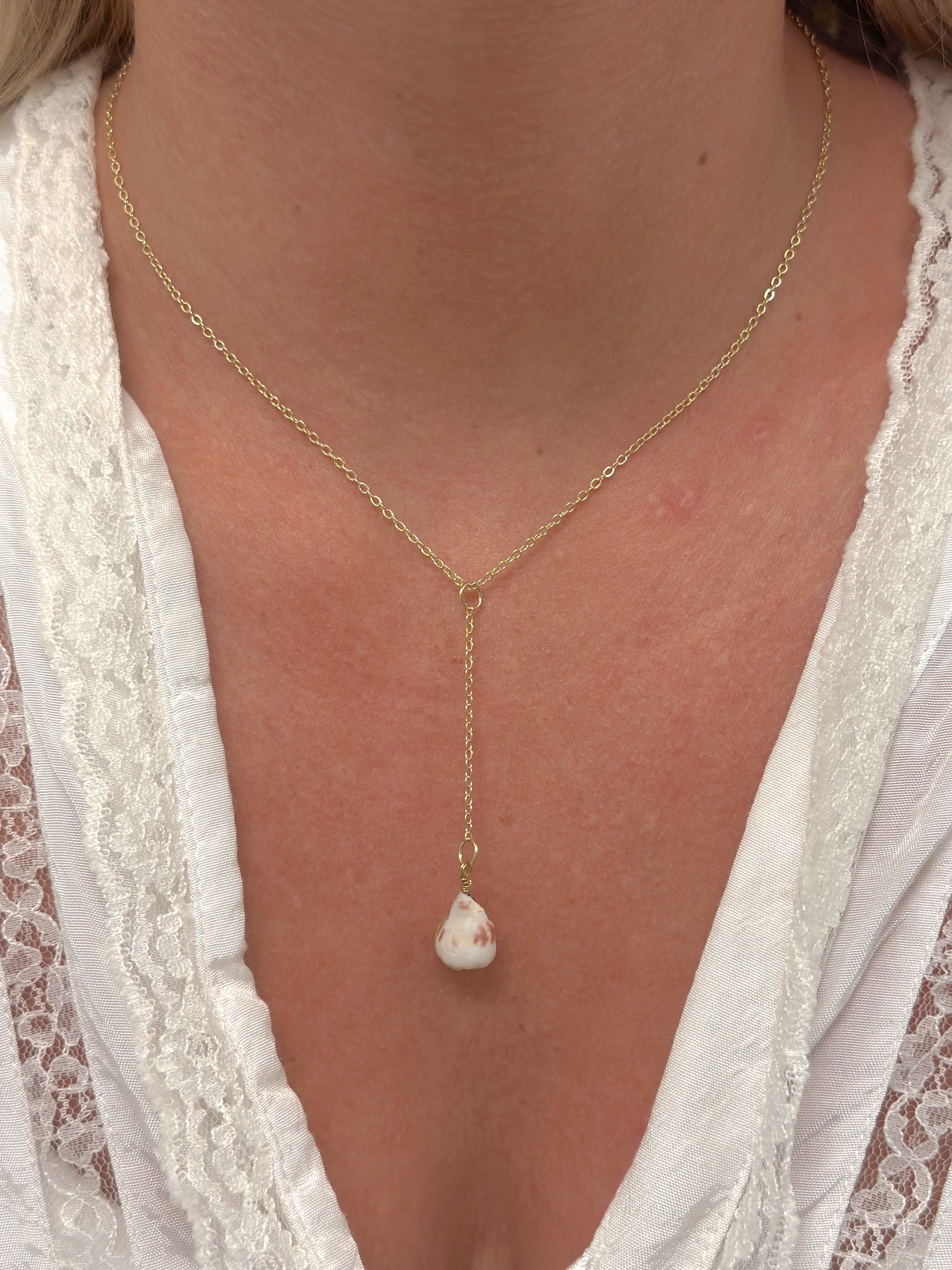 Tahitian cone shell necklace