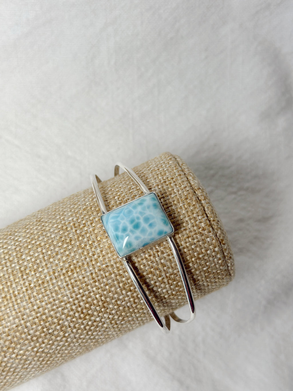Larimar Double Cuff Bracelet
