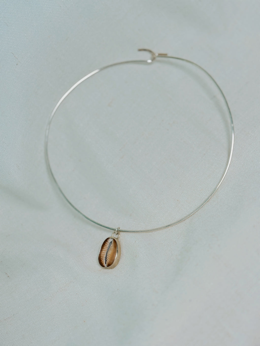 Cowrie Shell Sterling Silver Choker