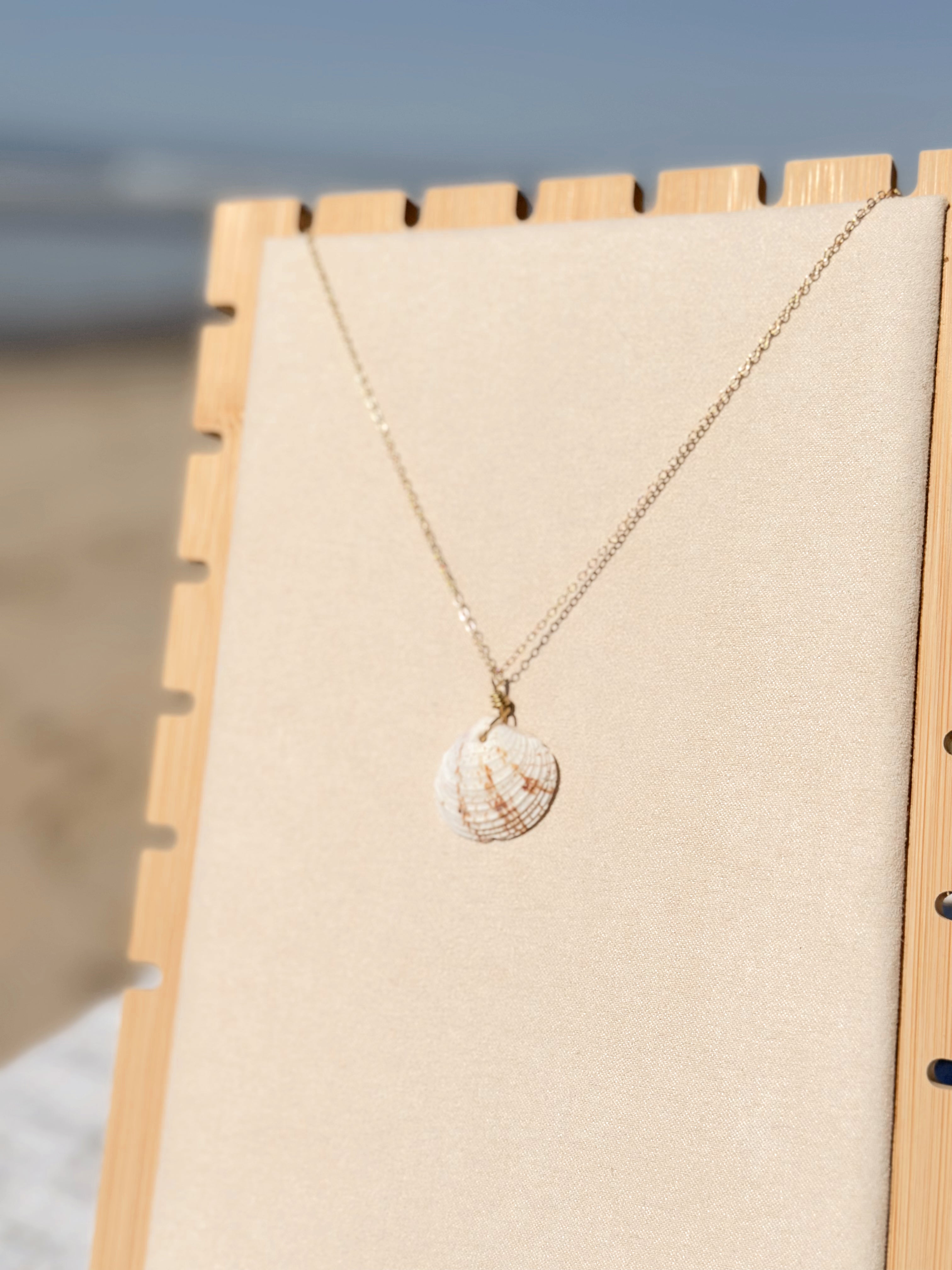 Slow Tide Coastal Clam Shell Necklace