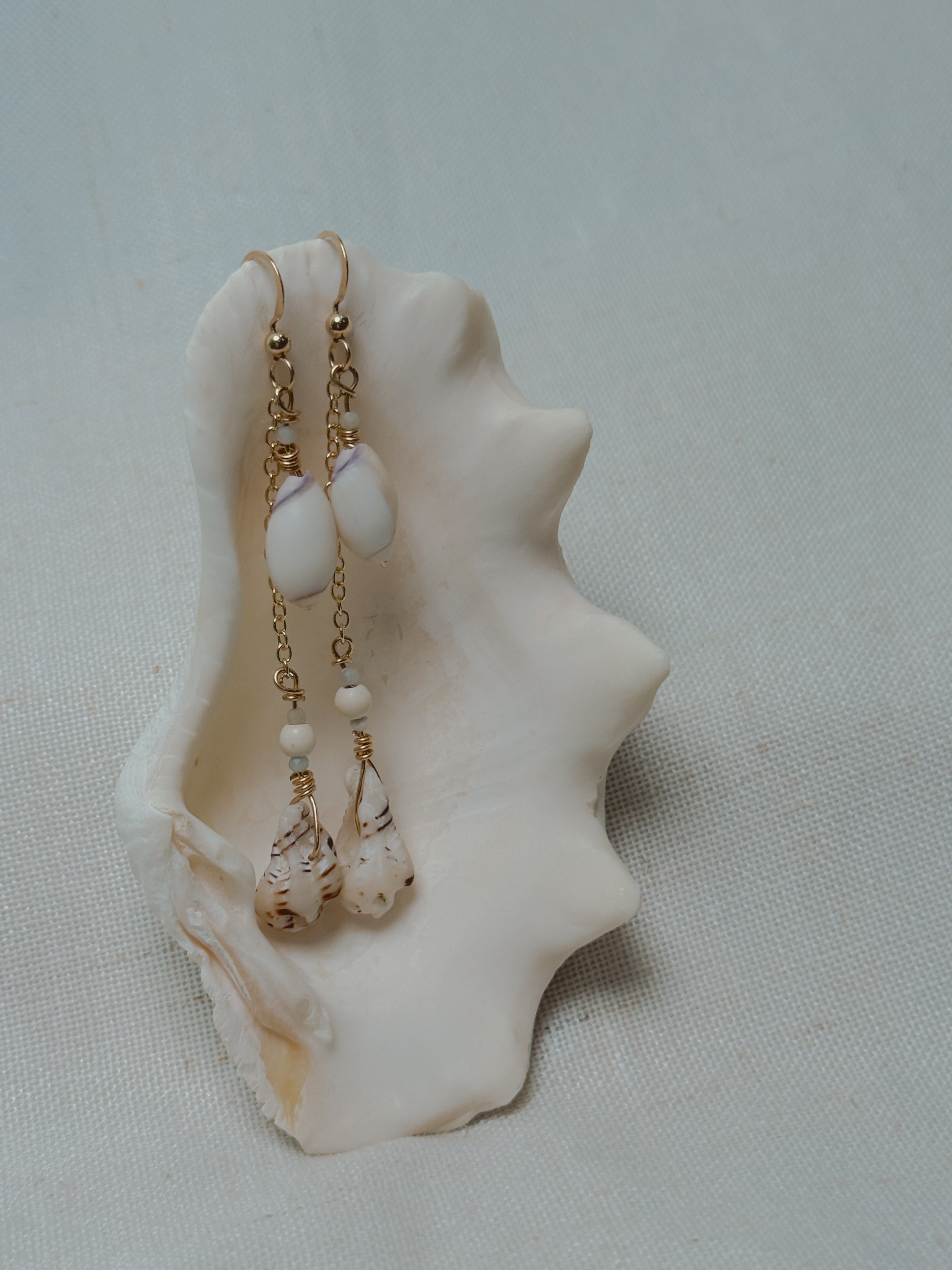 Gold Cali Drop Earrings