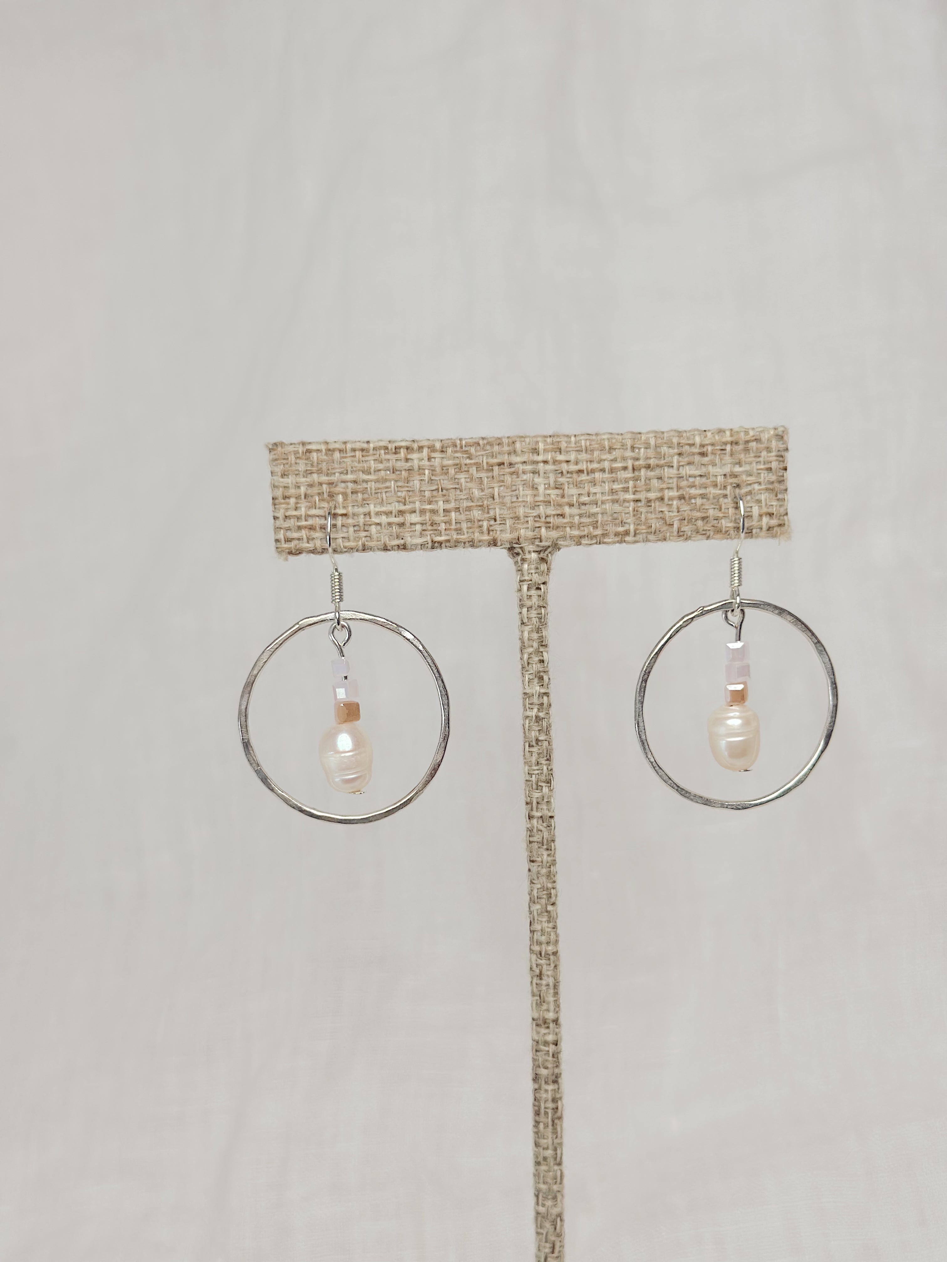 Sterling Silver Tide Hoops