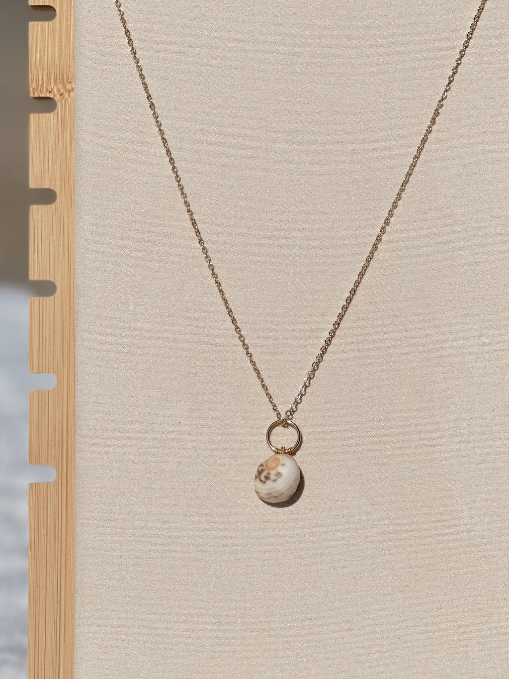 Moon Shell Swirl Necklace