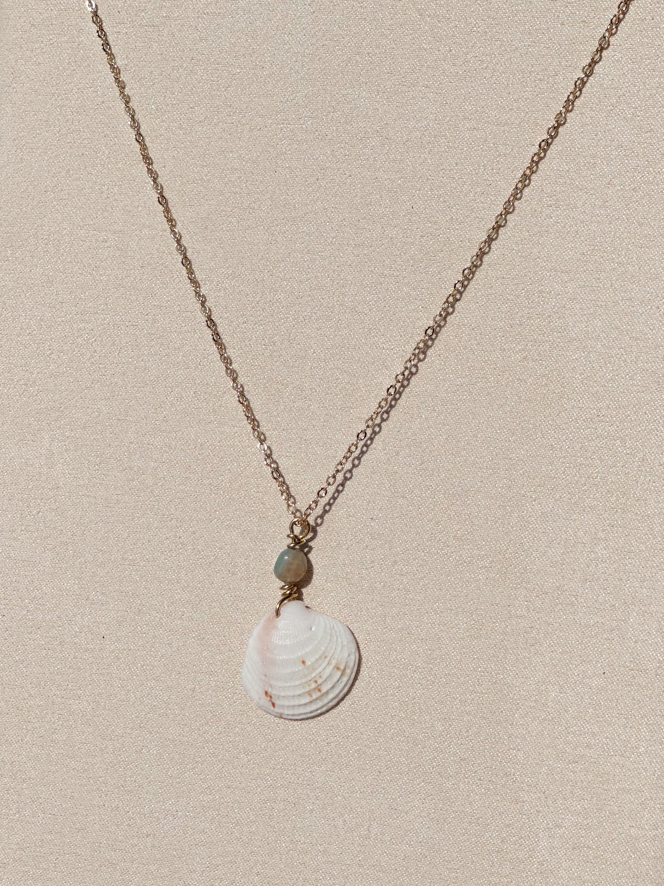 Slow Tide Coastal Clam Shell Necklace