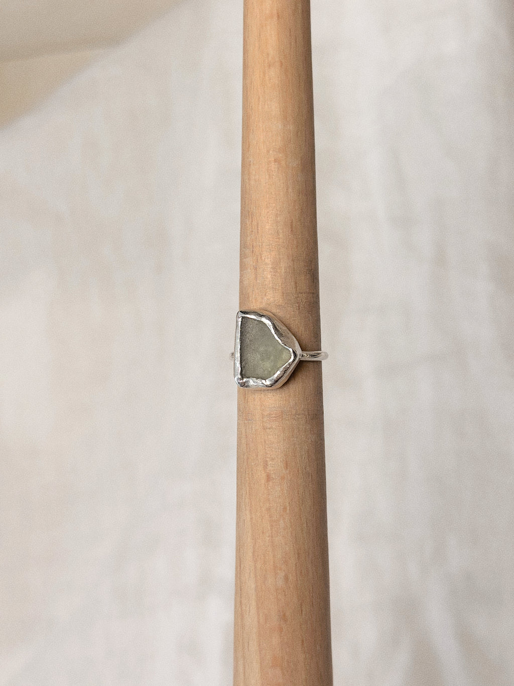 Seafoam Green Sea Glass Ring