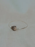 Sterling Silver Bangle with Hebrew Cone Shell