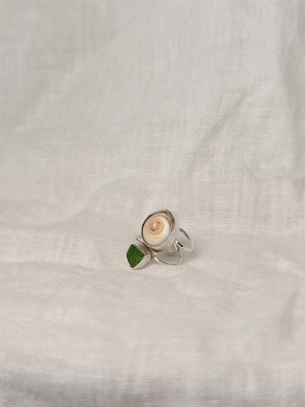 Sea Glass Swirl Ring