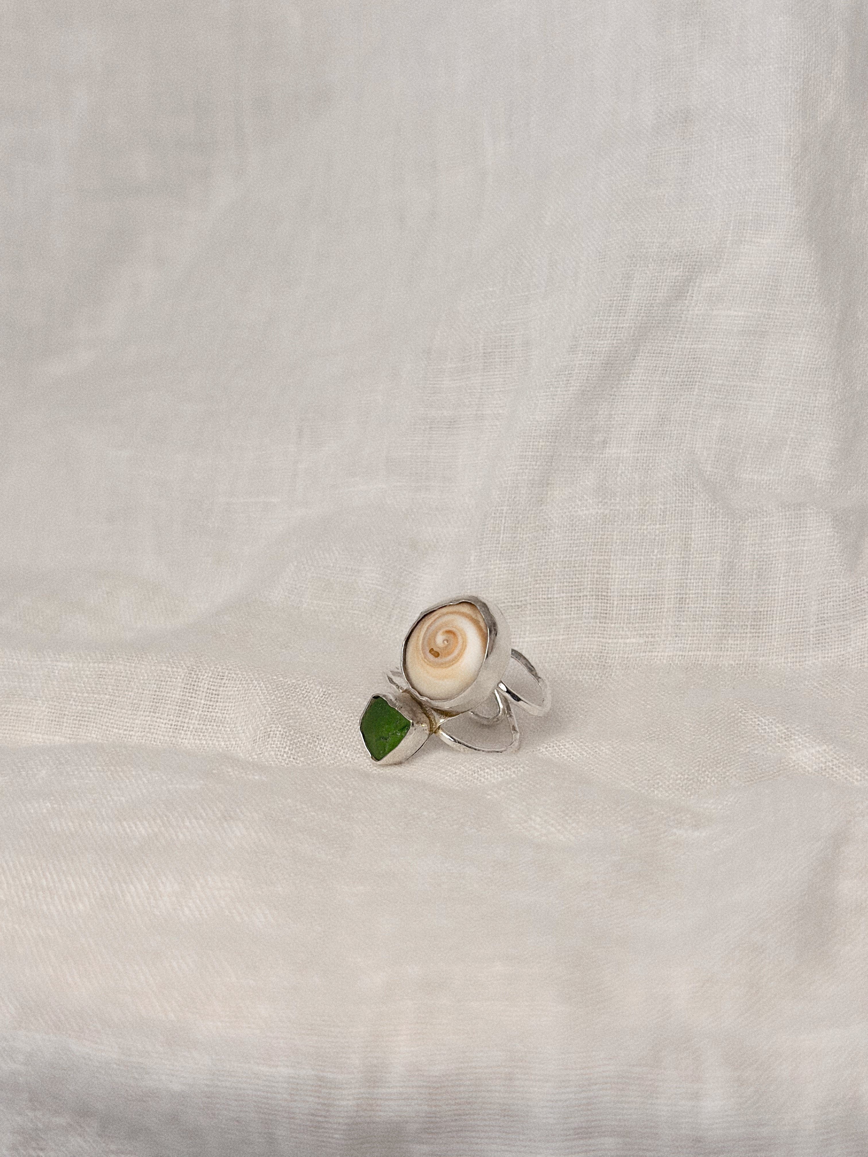 Sea Glass Swirl Ring