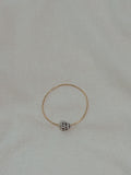 Gold Bangle with Hebrew Cone Shell