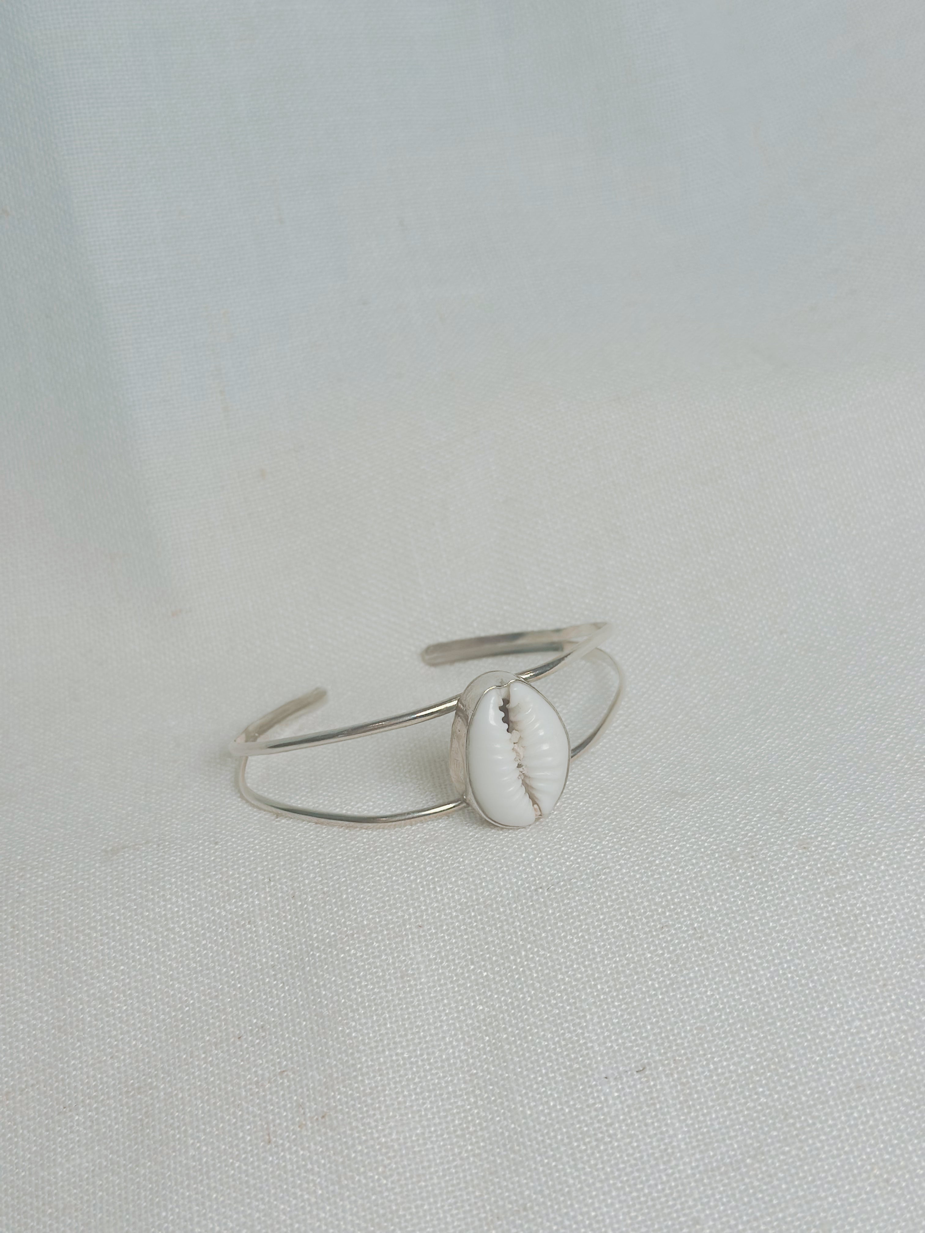 Cowrie Shell Double Cuff Bracelet
