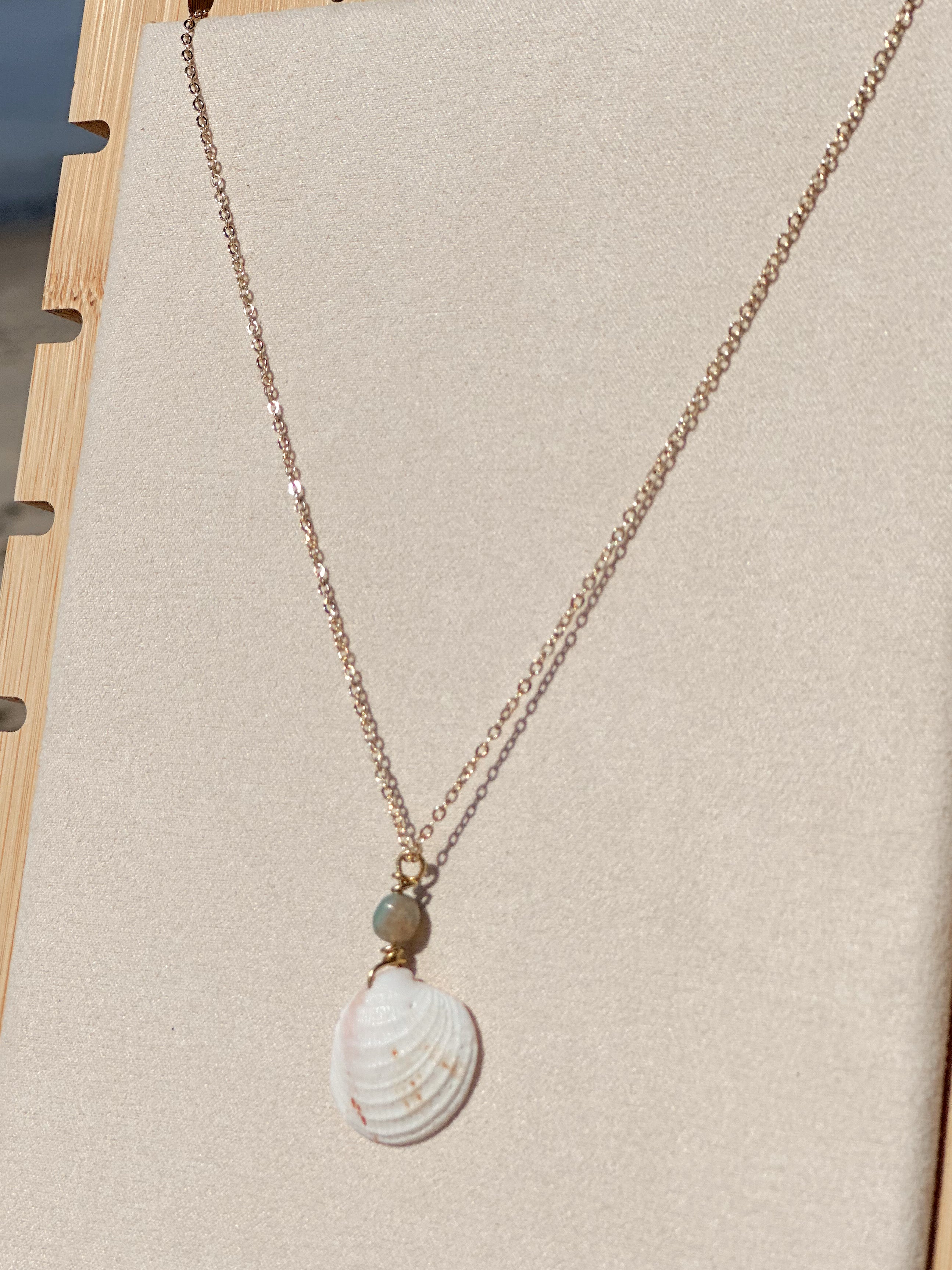 Slow Tide Coastal Clam Shell Necklace
