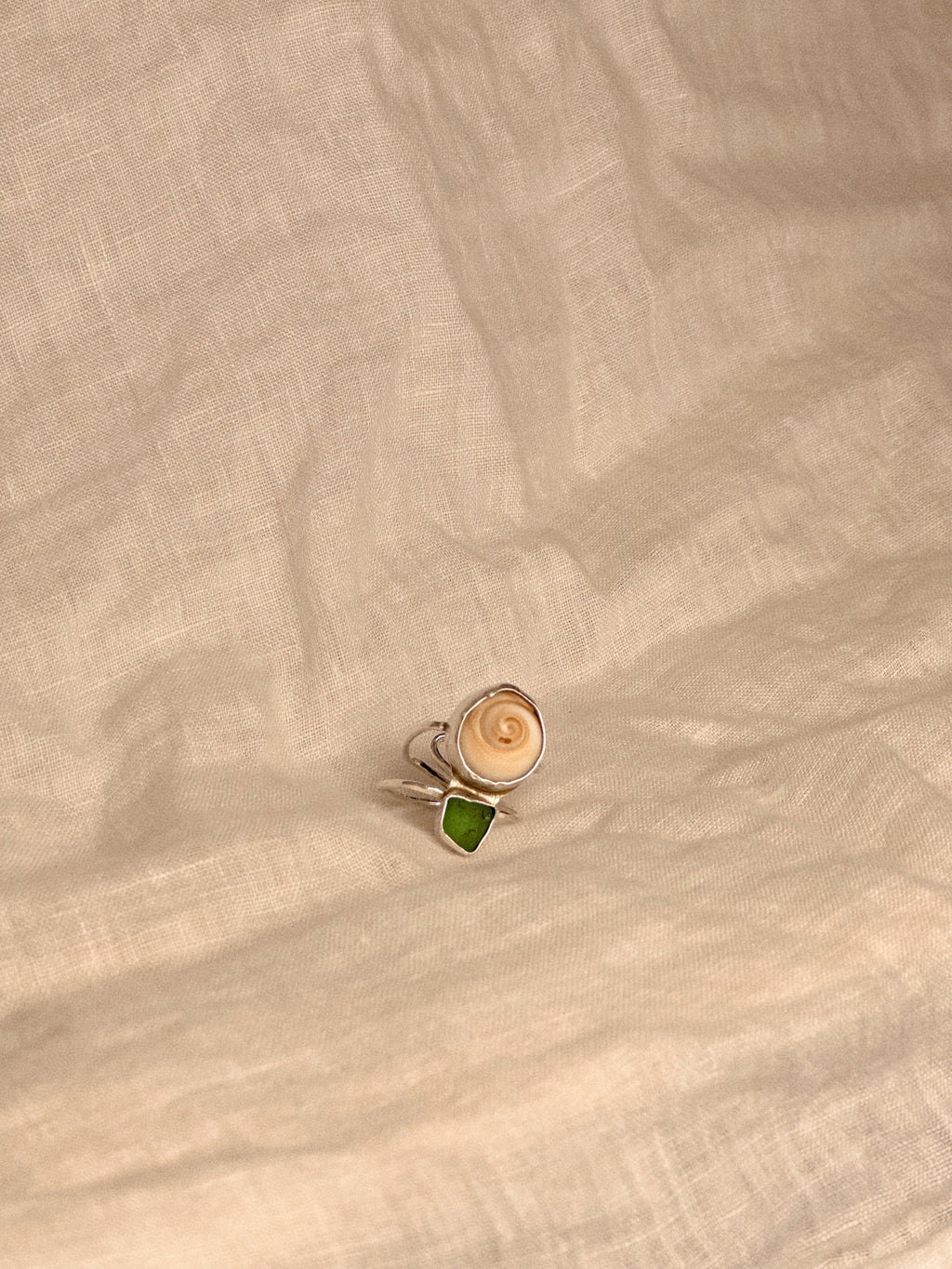 Sea Glass Swirl Ring