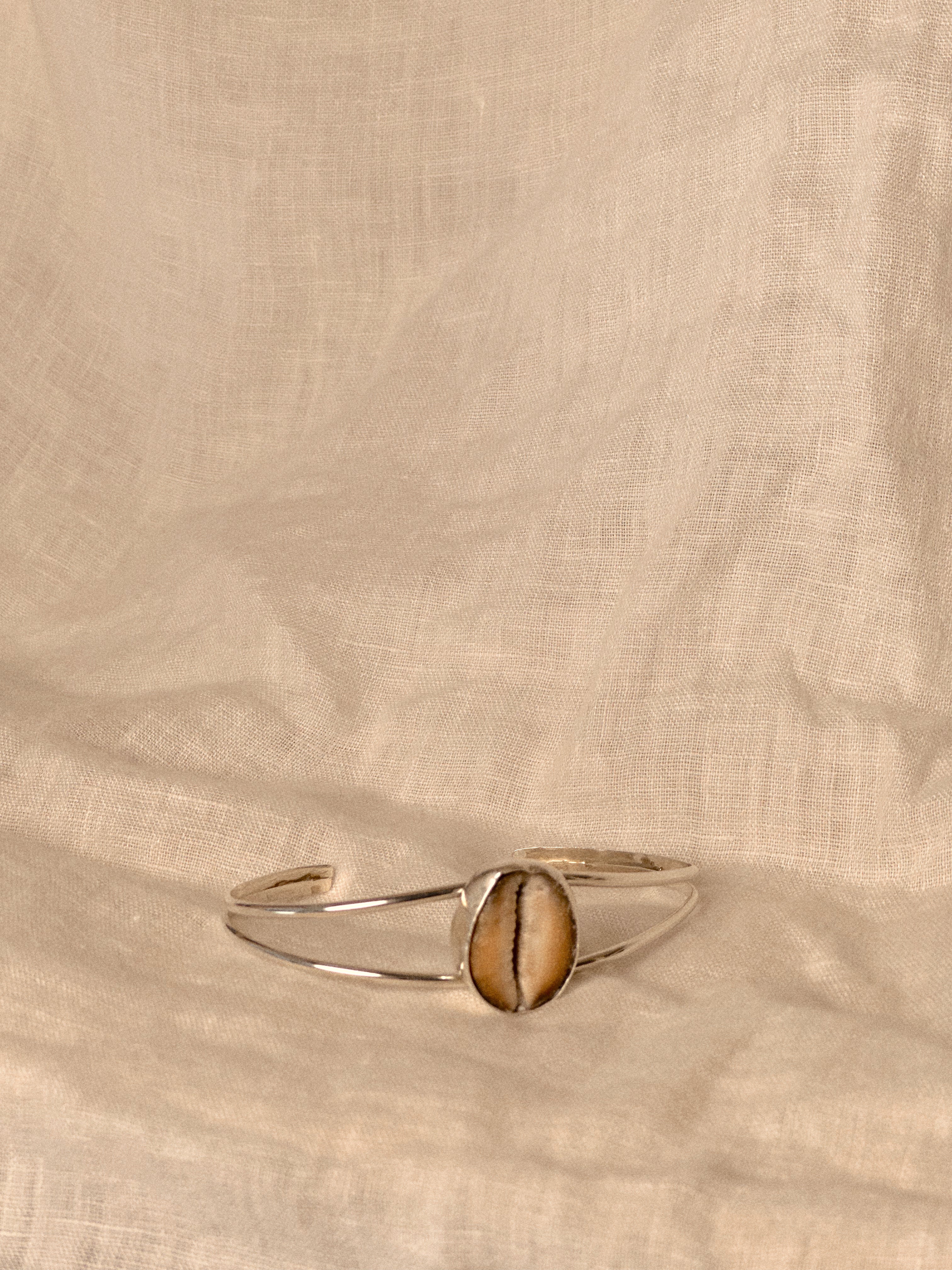 Cowrie Shell Double Cuff Bracelet