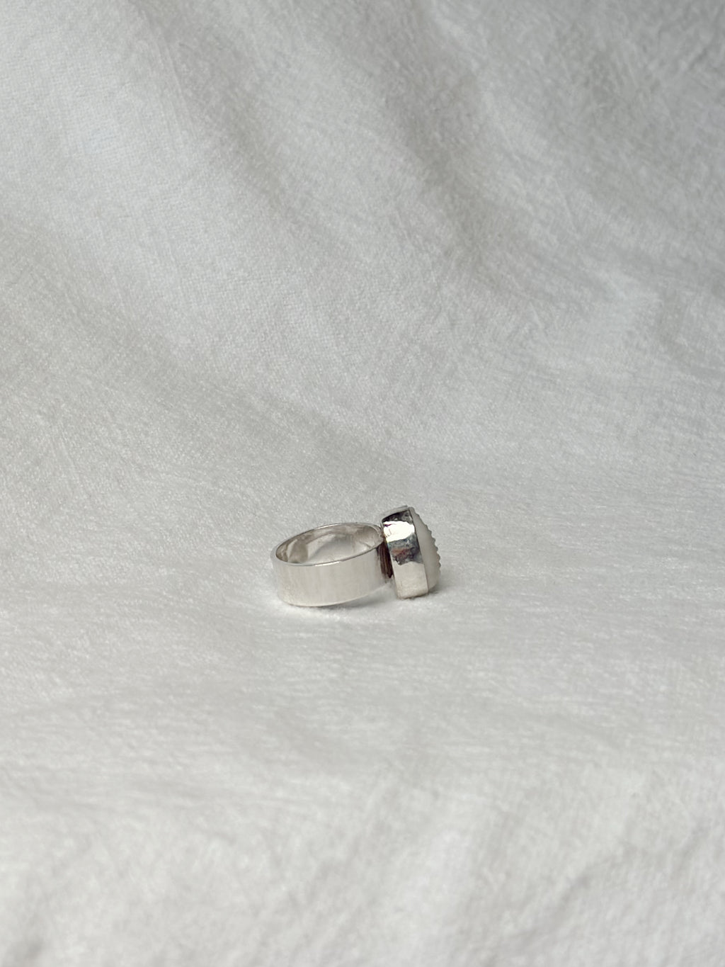 Cowrie Shell Ring - Wide Band