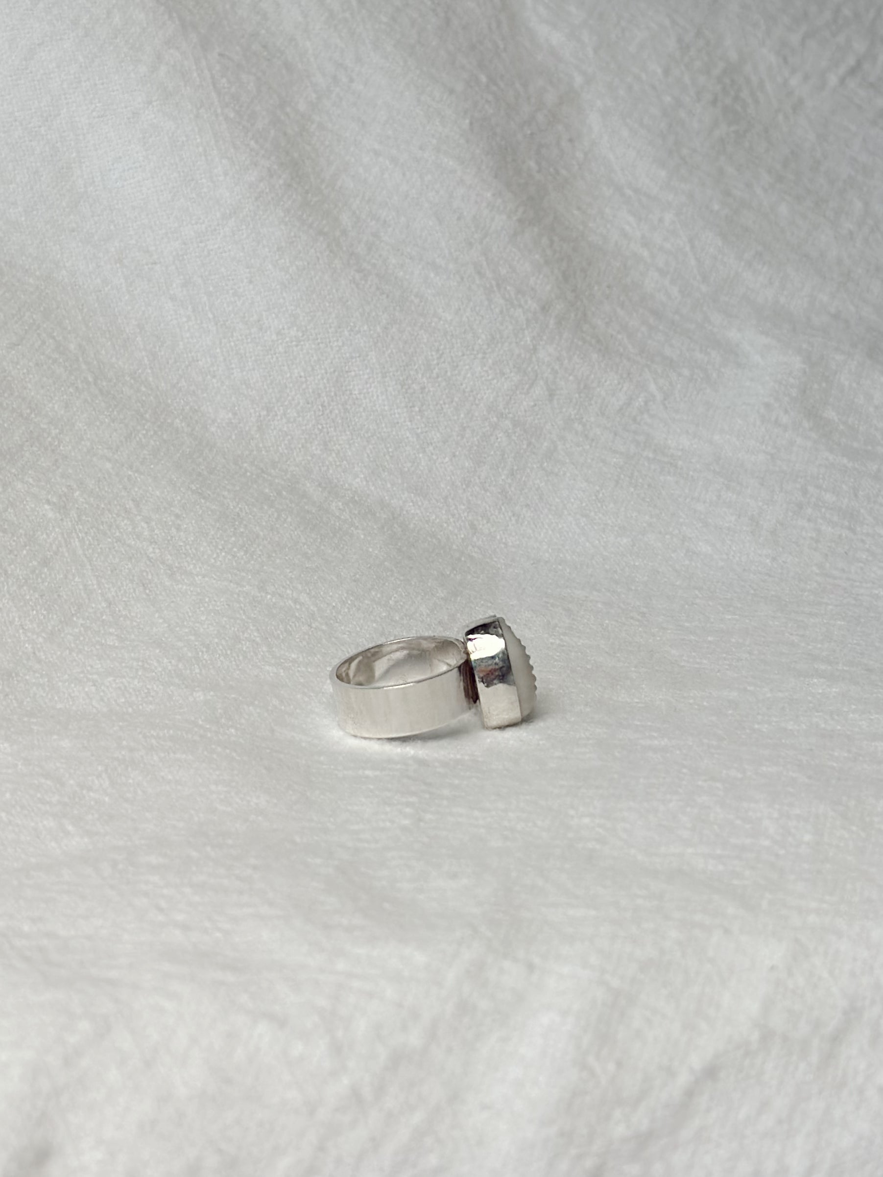Cowrie Shell Ring - Wide Band