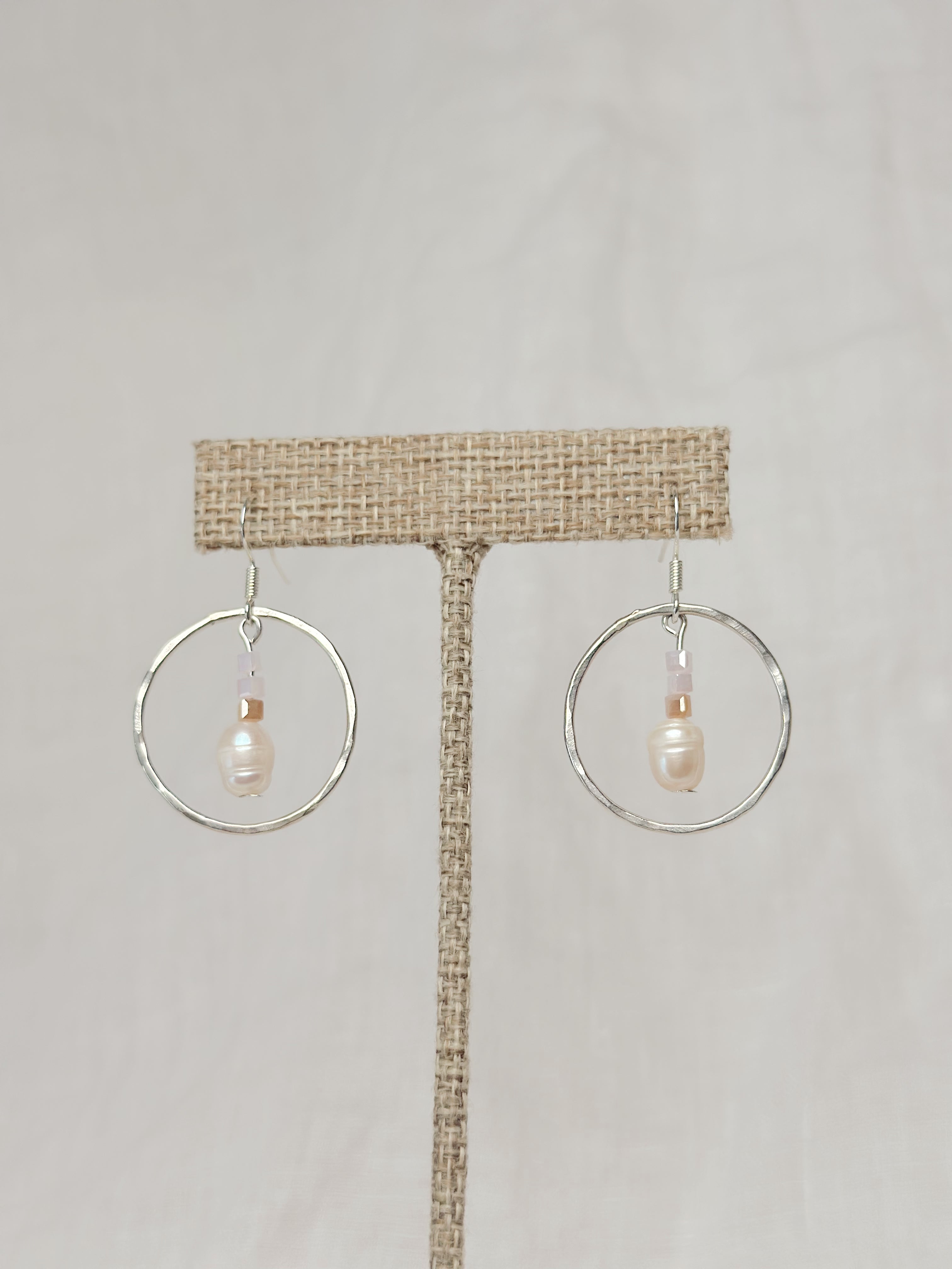 Sterling Silver Tide Hoops