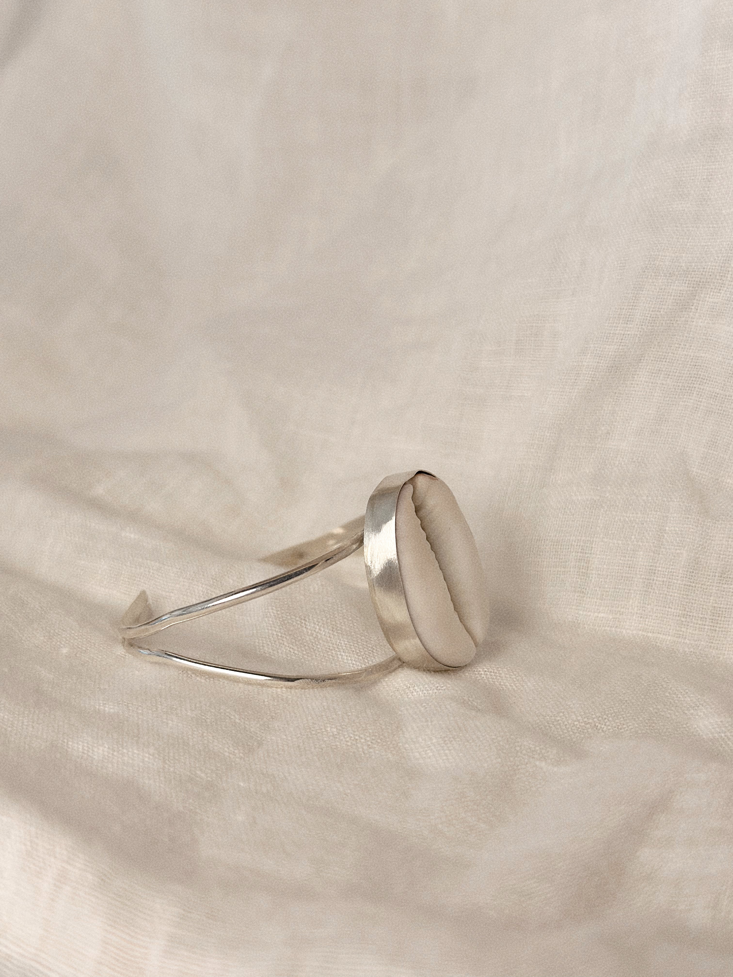 Cowrie Shell Double Cuff Bracelet