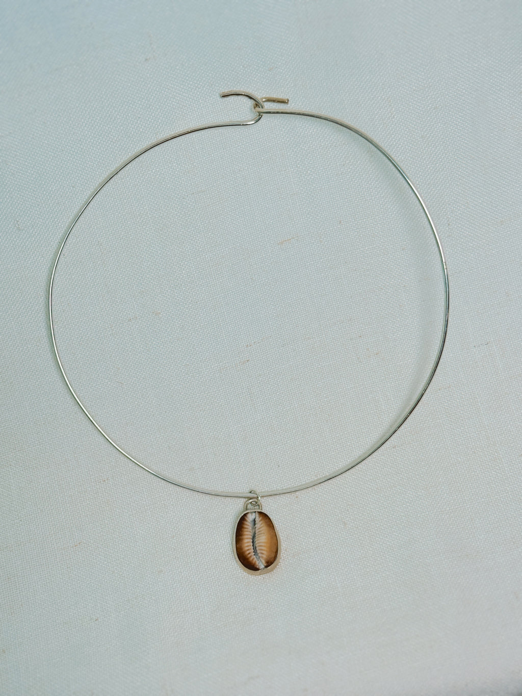 Cowrie Shell Sterling Silver Choker