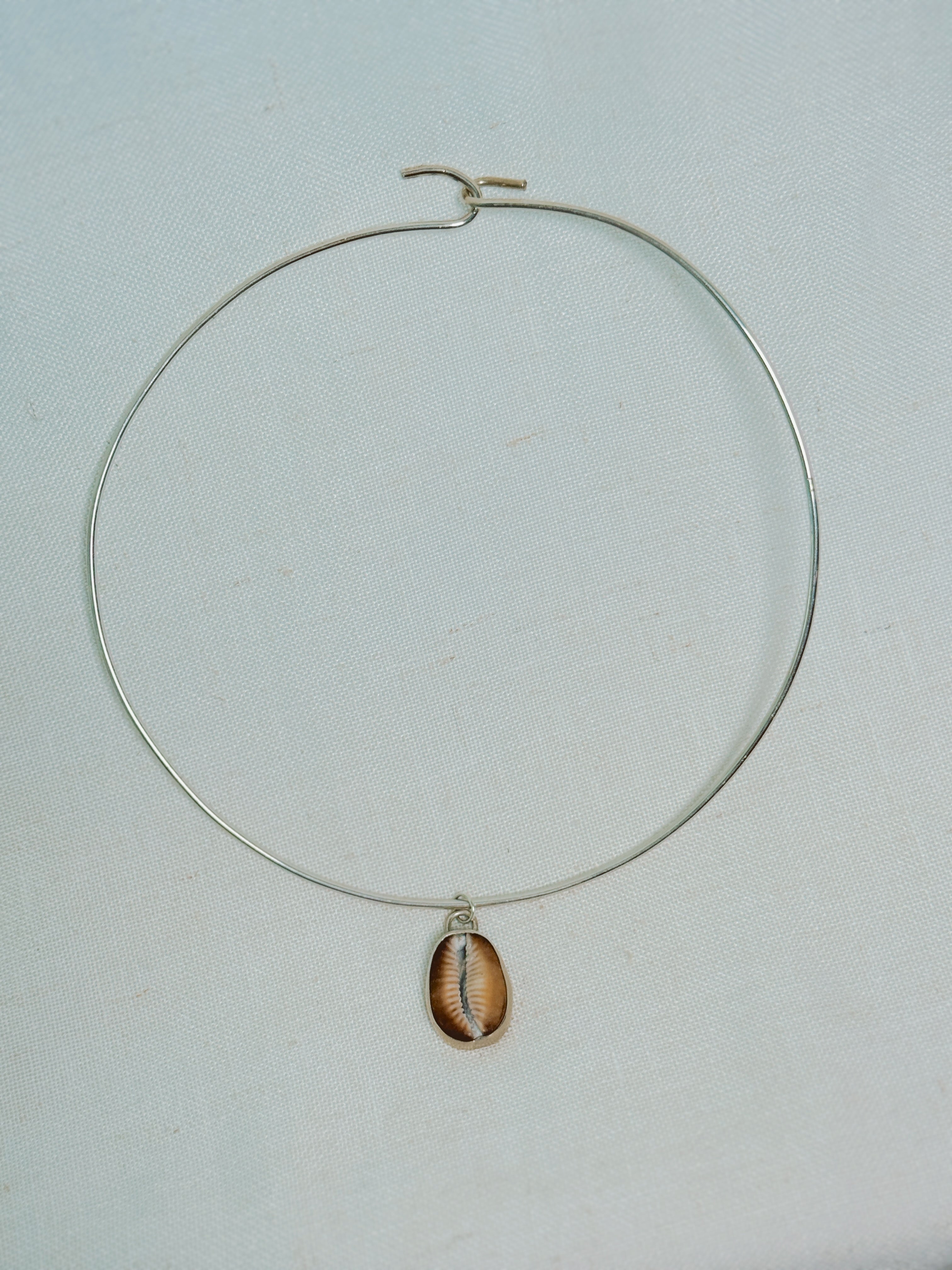 Cowrie Shell Sterling Silver Choker