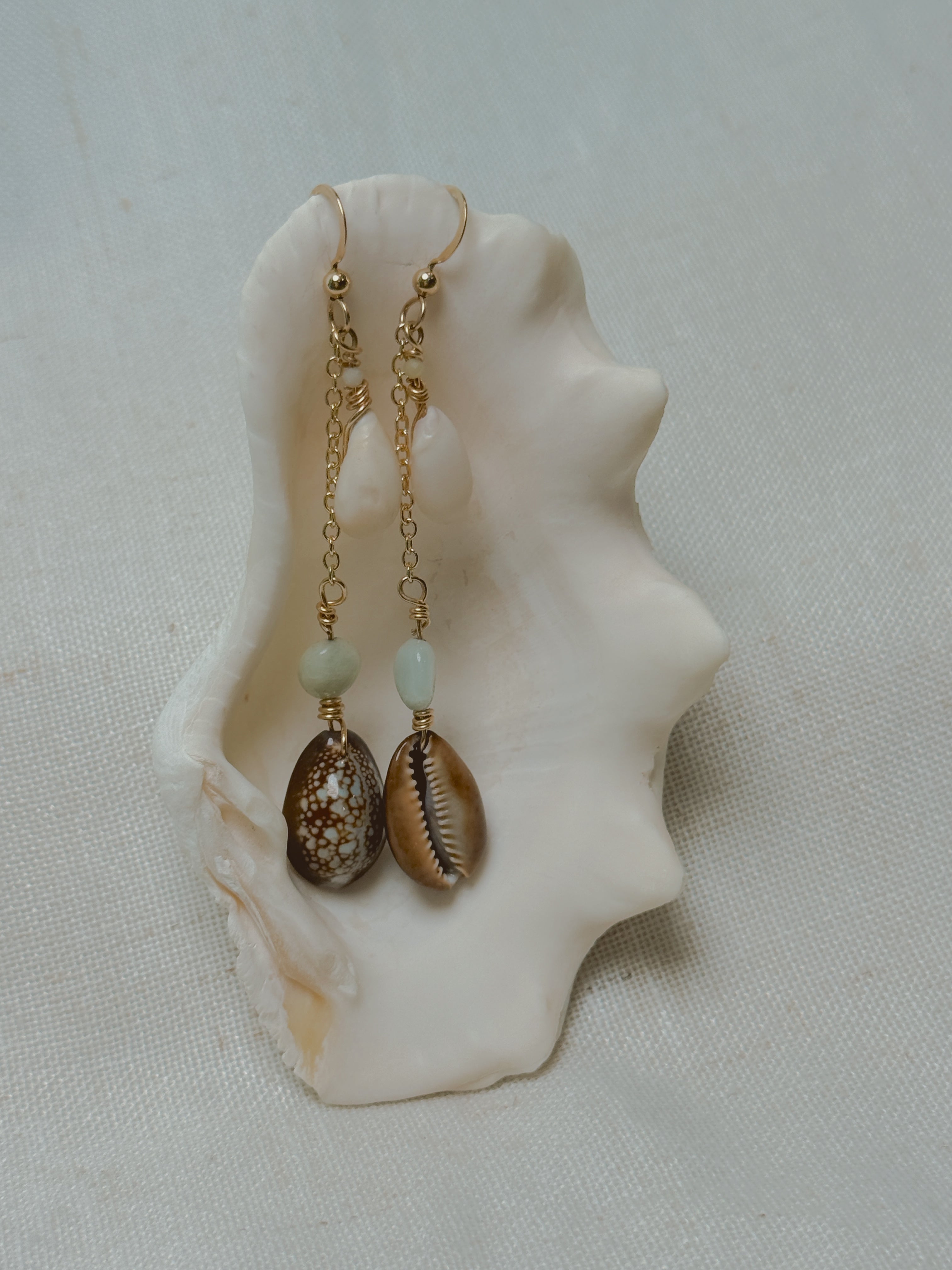 Gold Tahiti Drop Earrings