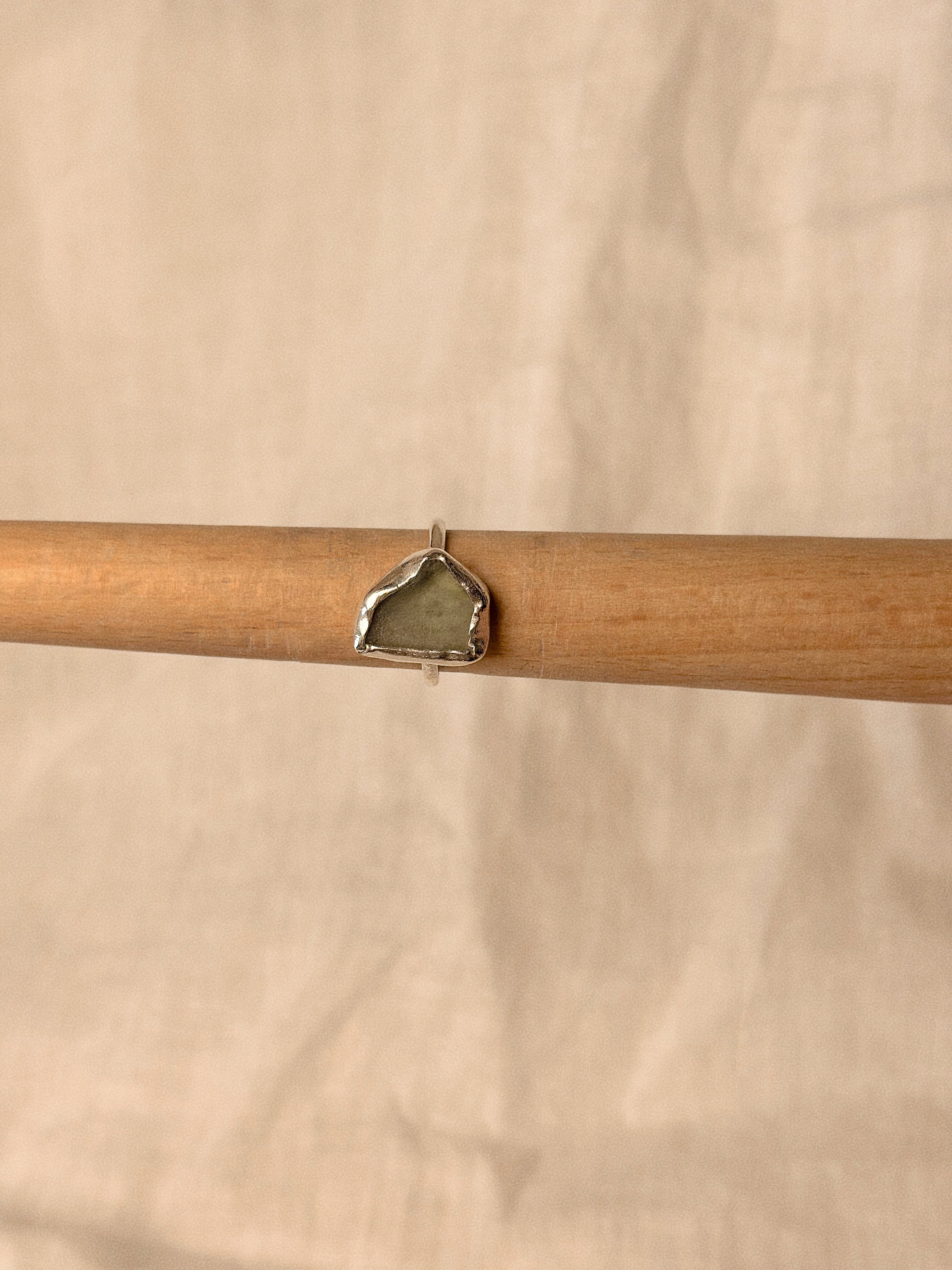 Seafoam Green Sea Glass Ring