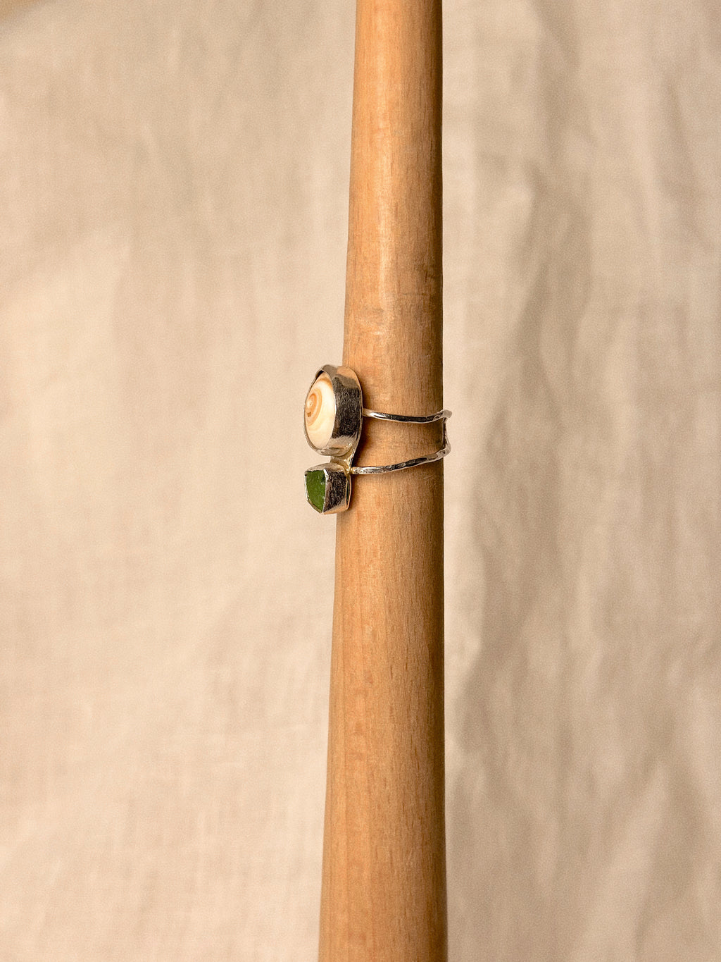 Sea Glass Swirl Ring