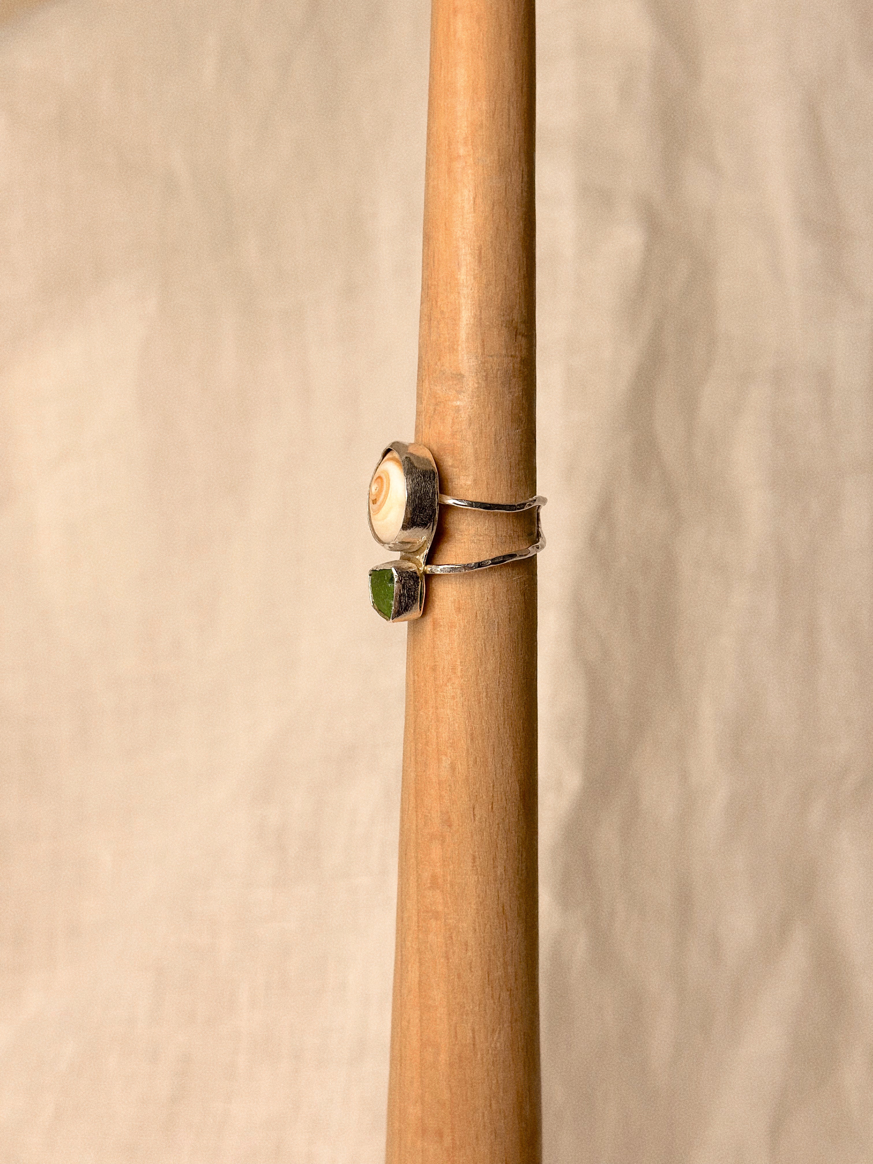 Sea Glass Swirl Ring