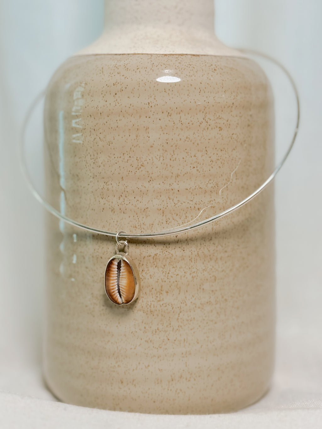 Cowrie Shell Sterling Silver Choker