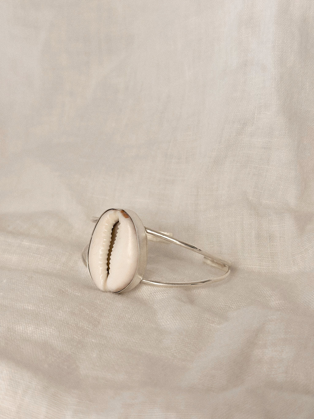 Cowrie Shell Double Cuff Bracelet