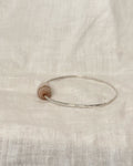 Sterling Silver Bangle with California Cone Shell