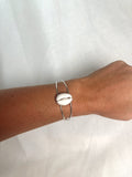Cowrie Shell Double Cuff Bracelet