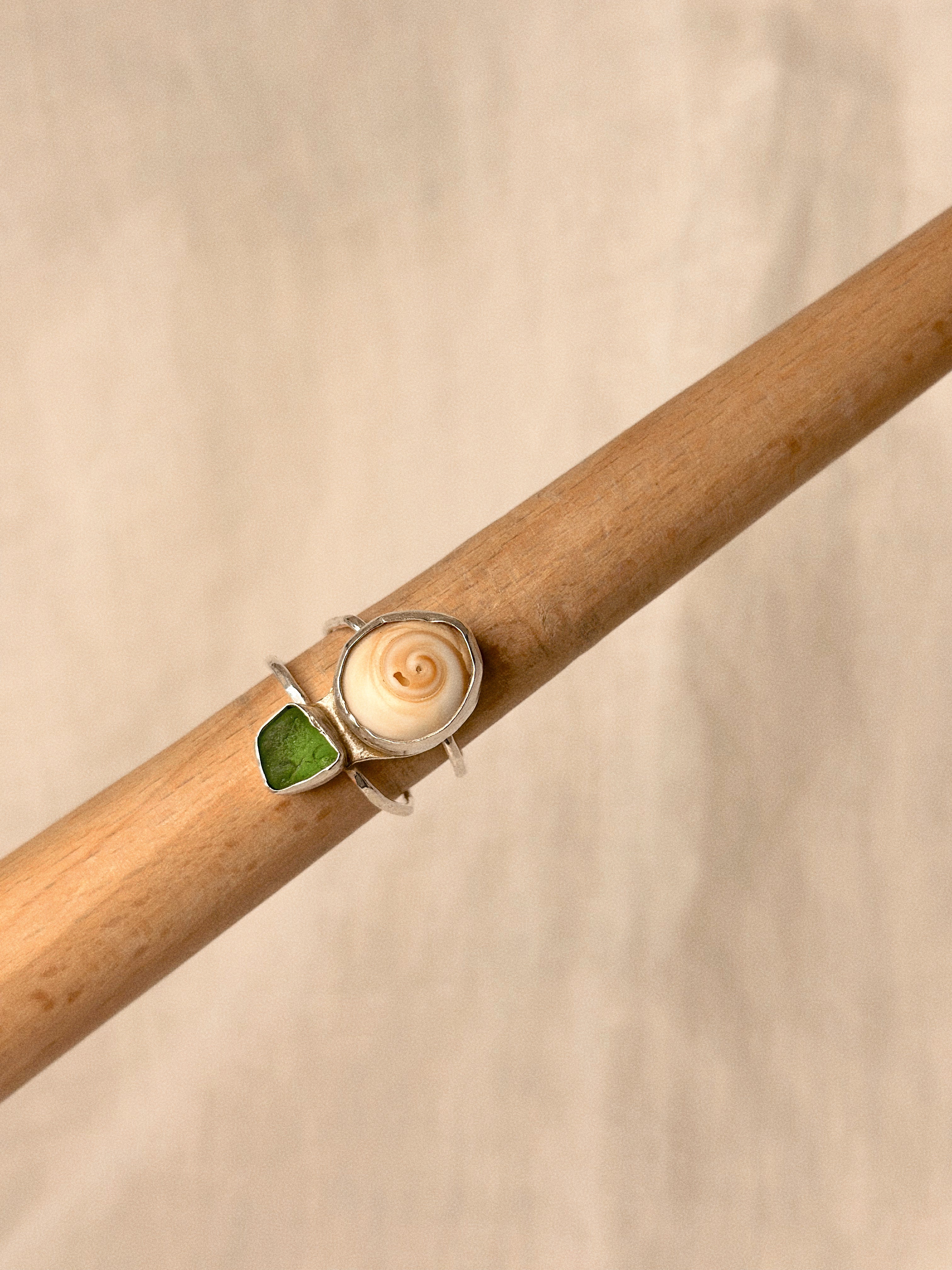 Sea Glass Swirl Ring