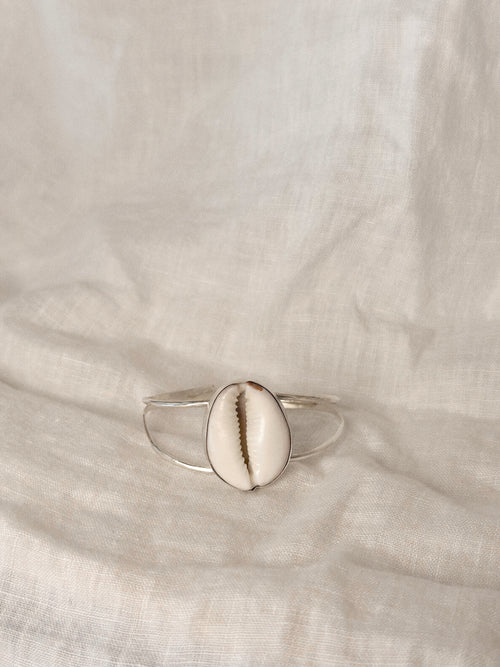 Cowrie Shell Double Cuff Bracelet