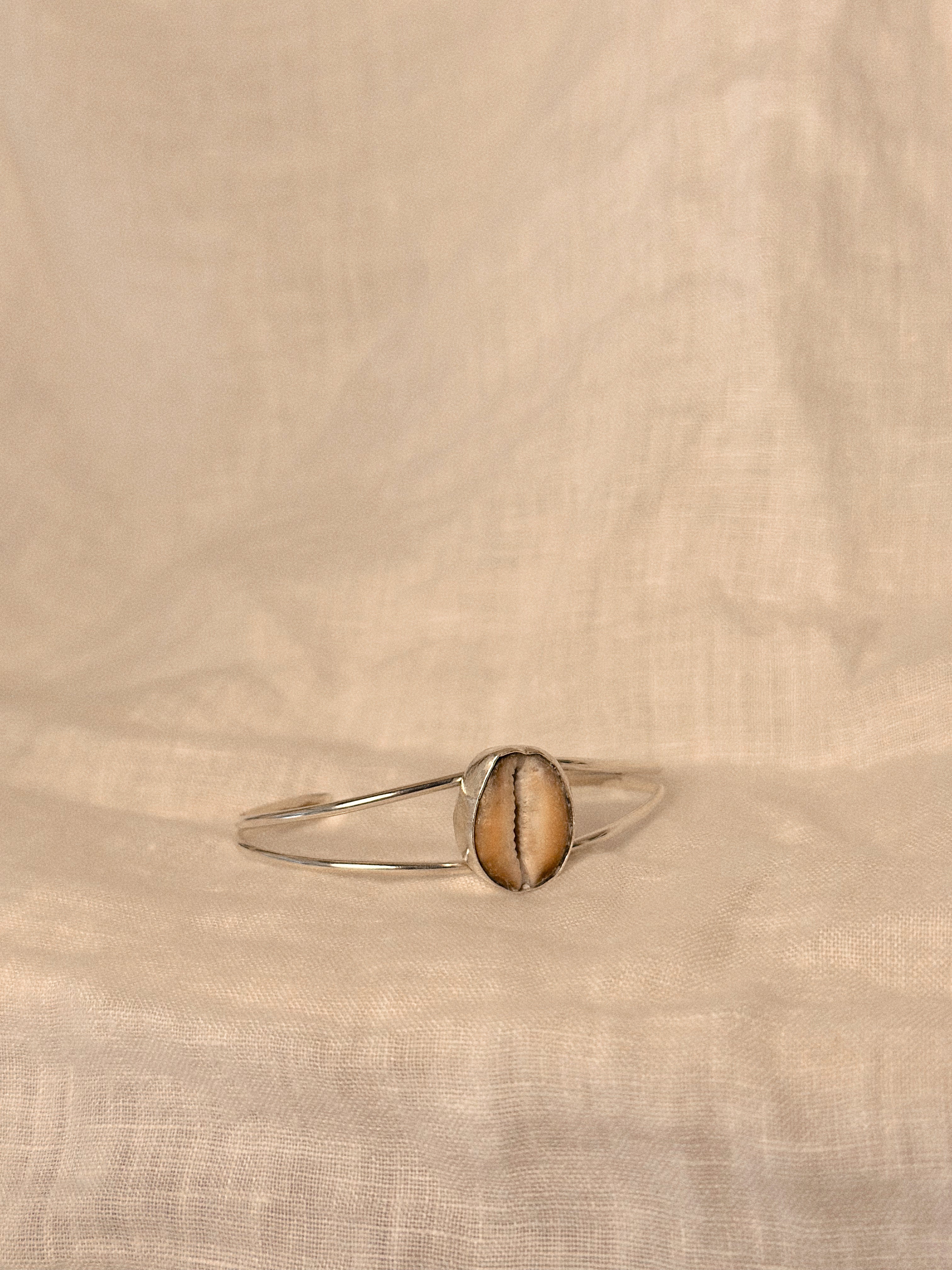 Cowrie Shell Double Cuff Bracelet