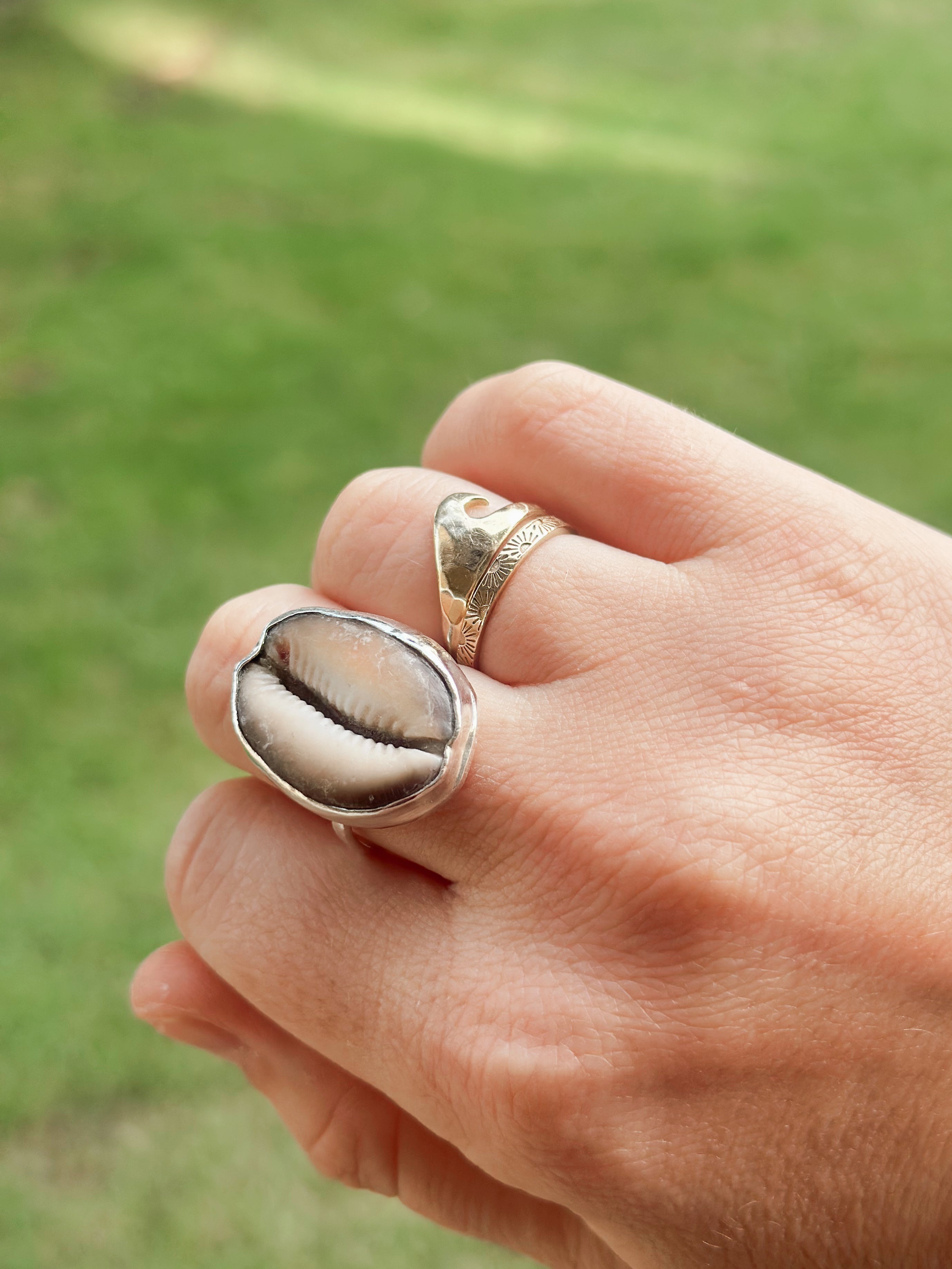 Cowrie Shell Ring