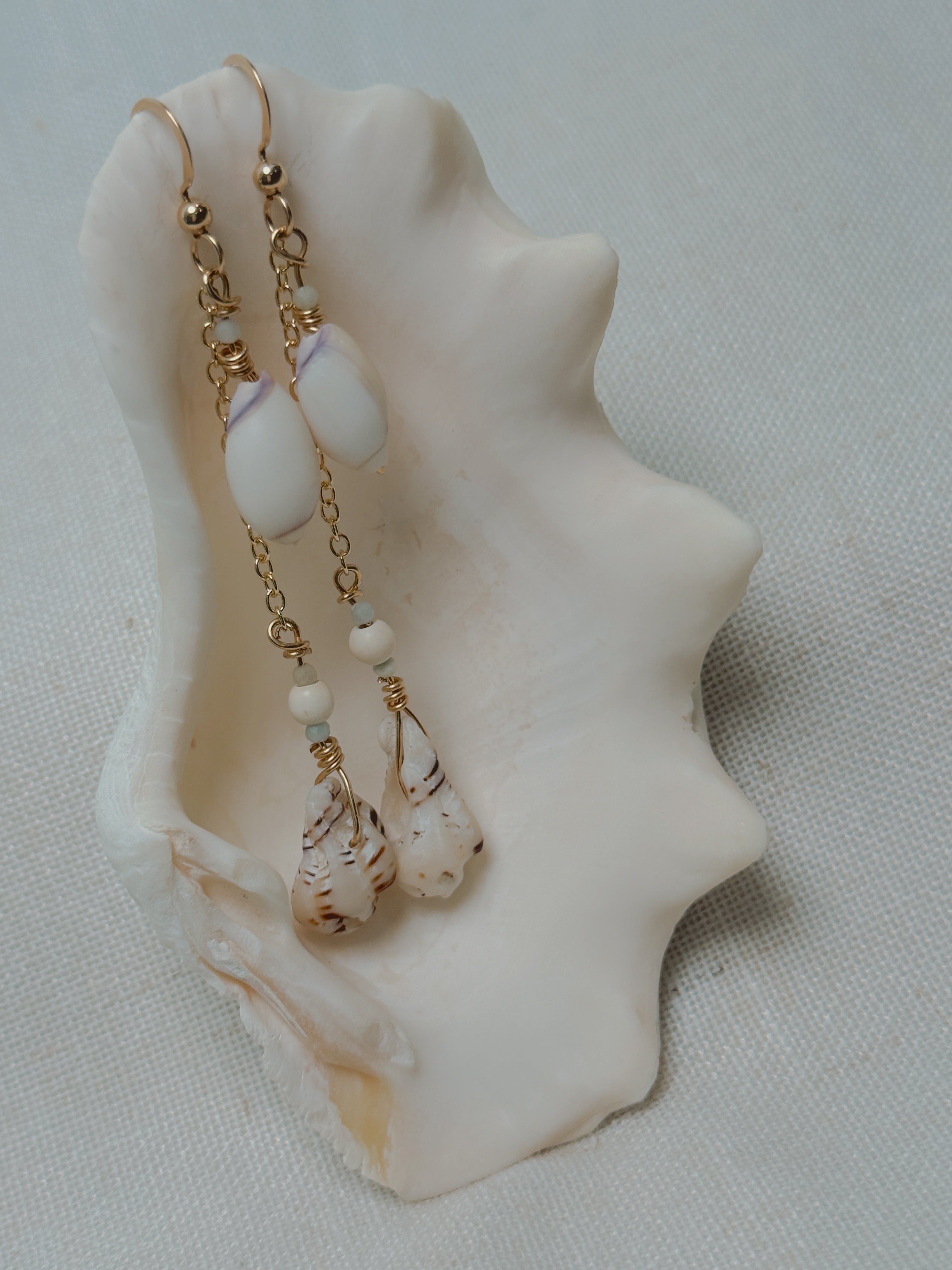 Gold Cali Drop Earrings