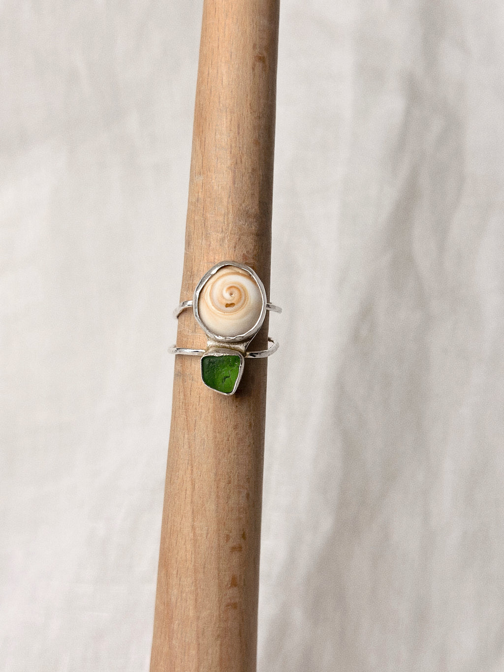 Sea Glass Swirl Ring